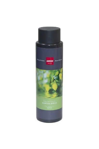 Harvia birch sauna scent essential oil bottle for steam and aromatherapy use in a sauna
