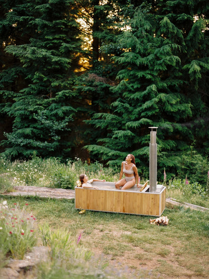 1-2 Person Wood Burning Hot Tub