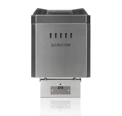 Sauna Core stainless steel electric sauna heater on white background