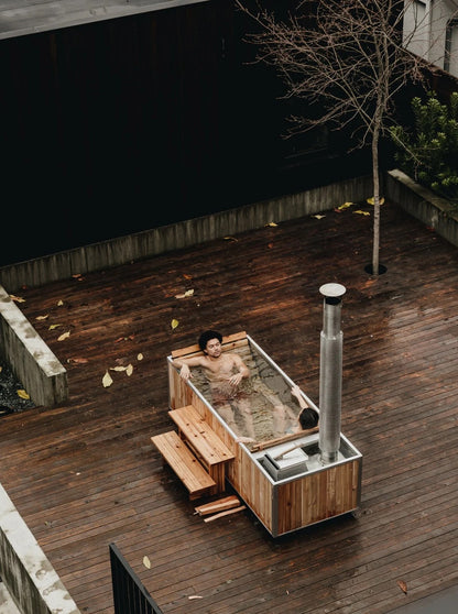 1-2 Person Wood Burning Hot Tub